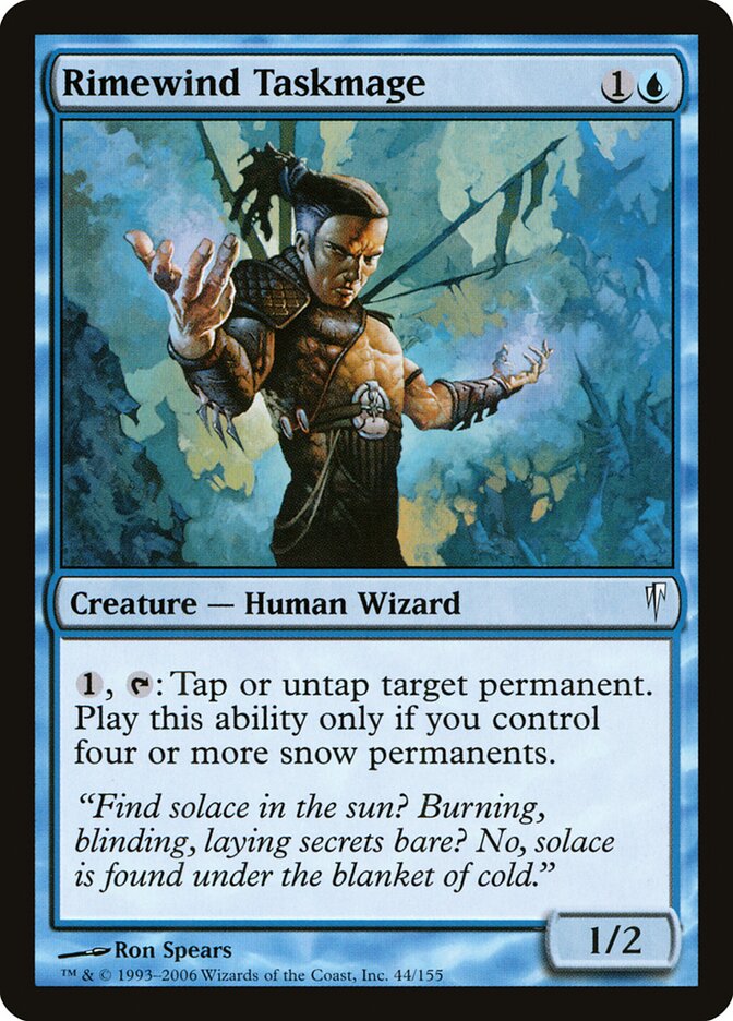 Mago Especialista Vento-Gélido / Rimewind Taskmage - Magic: The Gathering - MoxLand