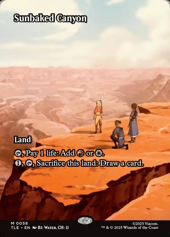 Desfiladeiro Calcinado pelo Sol / Sunbaked Canyon - Magic: The Gathering - MoxLand