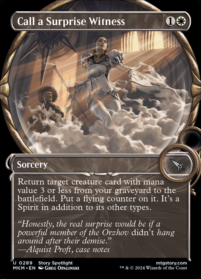 Chamar uma Testemunha Surpresa / Call a Surprise Witness - Magic: The Gathering - MoxLand