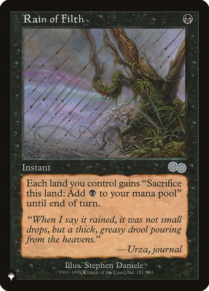 Chuva de Imundície / Rain of Filth - Magic: The Gathering - MoxLand