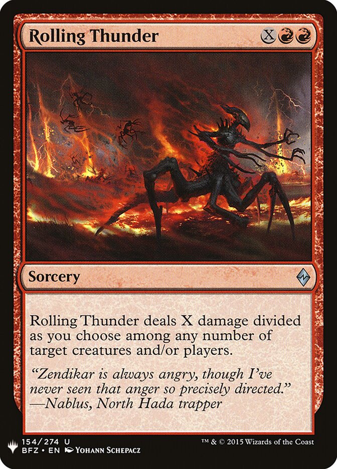 Trovoada Ribombante / Rolling Thunder - Magic: The Gathering - MoxLand