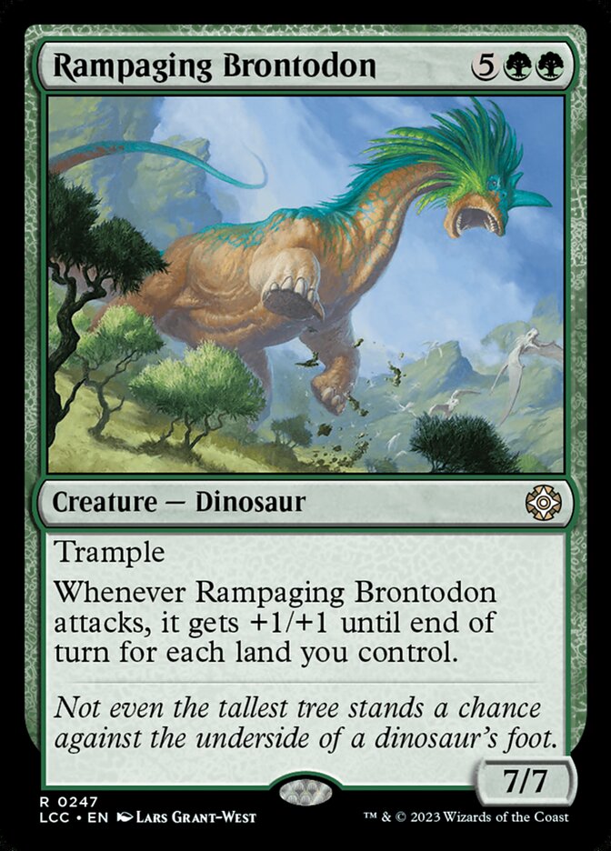 Brontodonte Enfurecido / Rampaging Brontodon - Magic: The Gathering - MoxLand