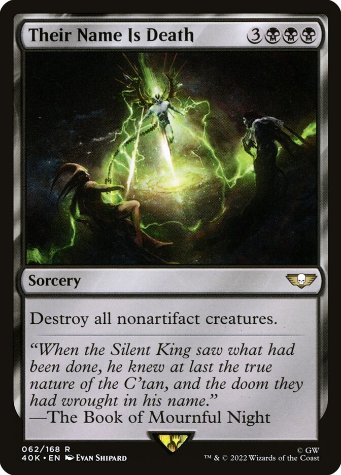 O Nome Deles é Morte / Their Name Is Death - Magic: The Gathering - MoxLand