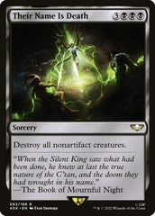 O Nome Deles é Morte / Their Name Is Death - Magic: The Gathering - MoxLand