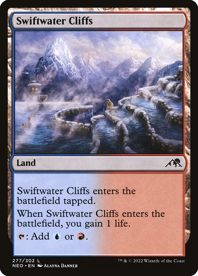 Cordilheiras das Cascatas / Swiftwater Cliffs - Magic: The Gathering - MoxLand