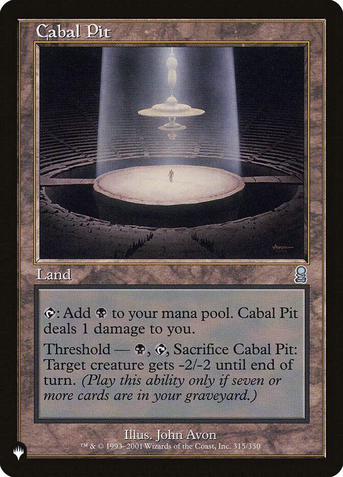 Liça da Cabala / Cabal Pit - Magic: The Gathering - MoxLand