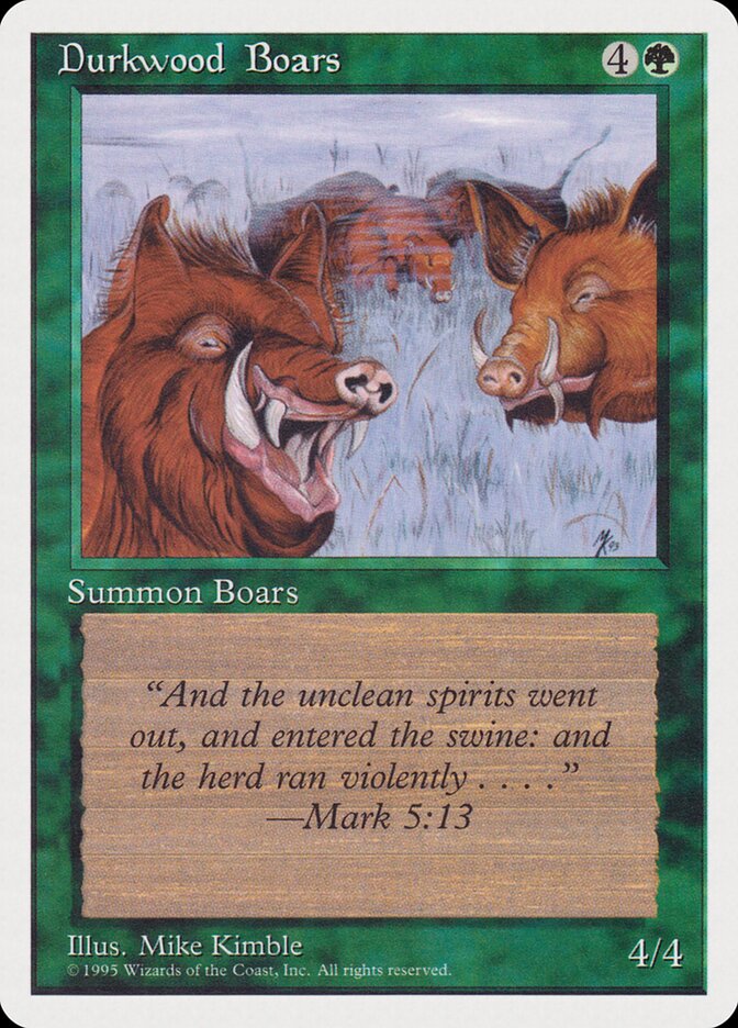 Javalis de Durkwood / Durkwood Boars - Magic: The Gathering - MoxLand