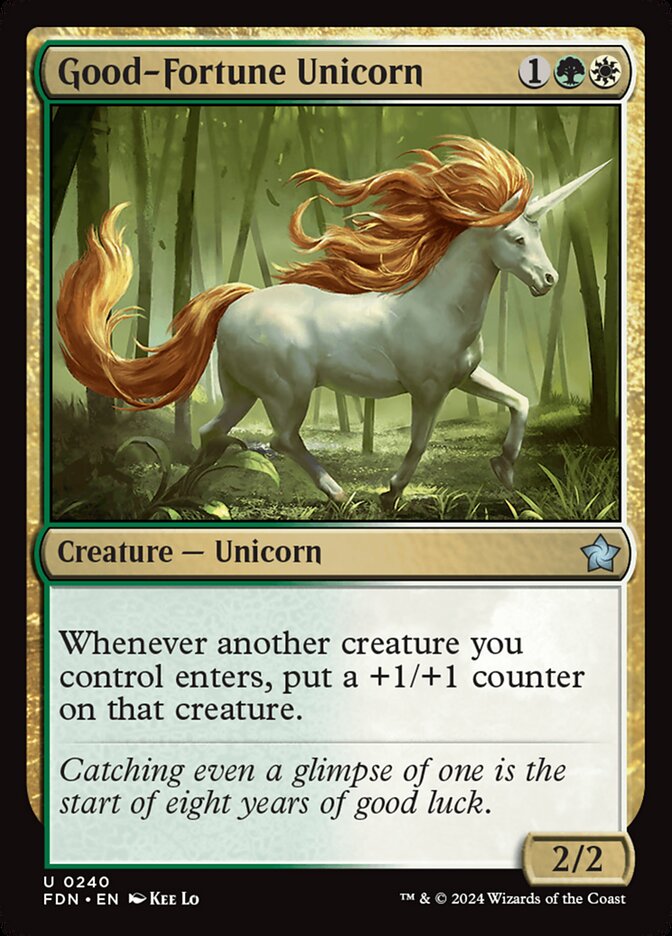 Unicórnio da Boa Fortuna / Good-Fortune Unicorn - Magic: The Gathering - MoxLand