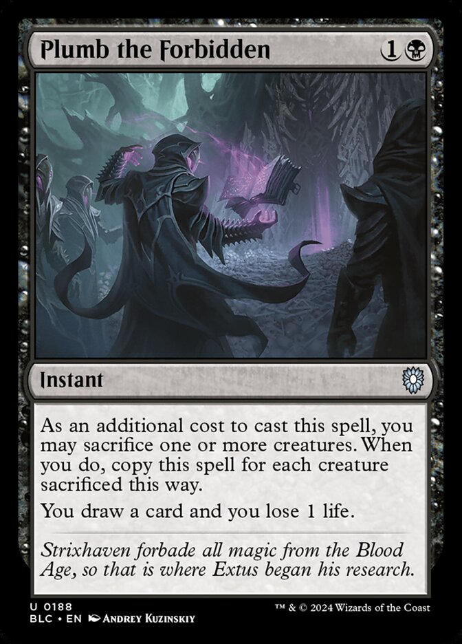 Perscrutar o Proibido / Plumb the Forbidden - Magic: The Gathering - MoxLand