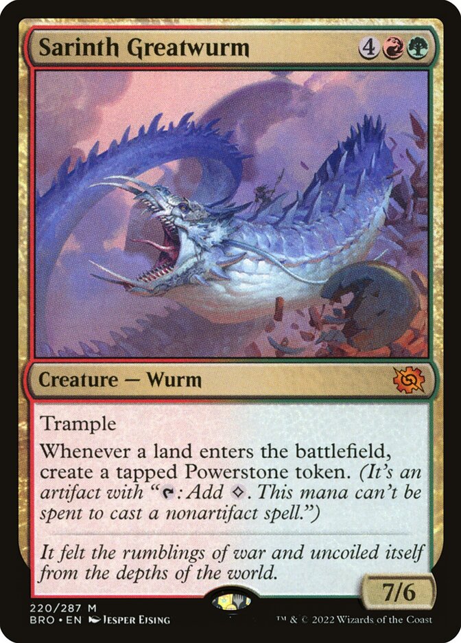 Megavorme de Sarinth / Sarinth Greatwurm - Magic: The Gathering - MoxLand