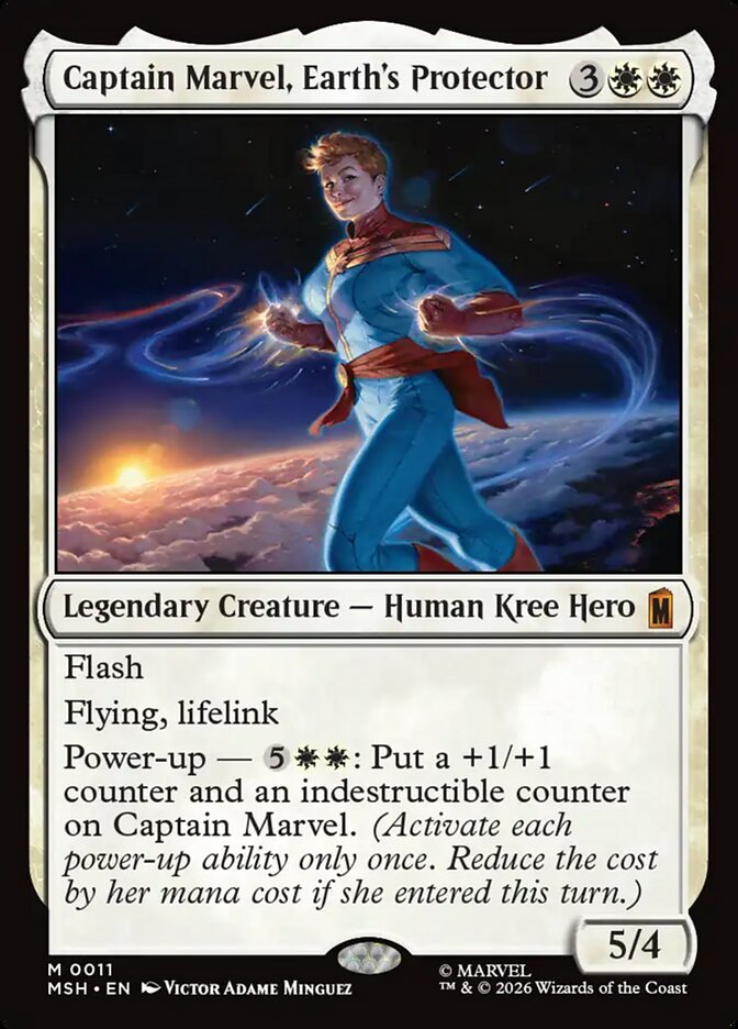 Captain Marvel, Earth's Protector - Magic: The Gathering - MoxLand