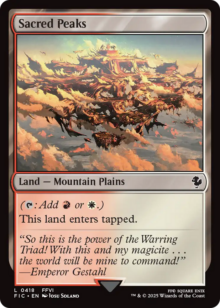 Picos Sagrados / Sacred Peaks - Magic: The Gathering - MoxLand