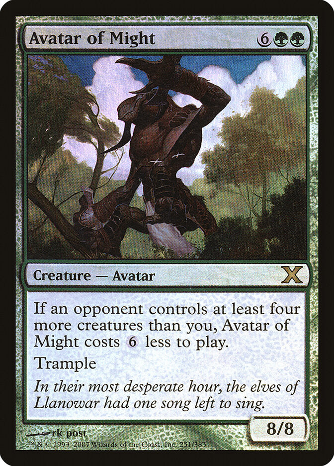 Avatar do Poder / Avatar of Might - Magic: The Gathering - MoxLand