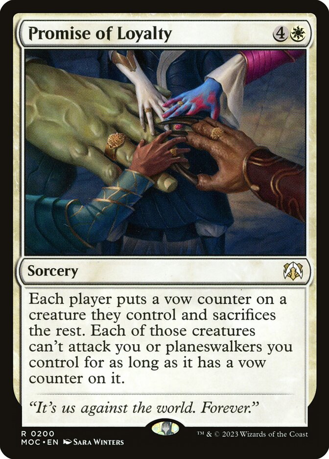Promessa de Lealdade / Promise of Loyalty - Magic: The Gathering - MoxLand