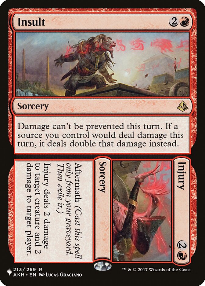 Insulto / Agressão / Insult / Injury - Magic: The Gathering - MoxLand