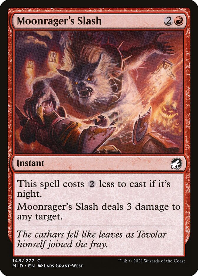 Laceração do Raivoso Lunar / Moonrager's Slash - Magic: The Gathering - MoxLand