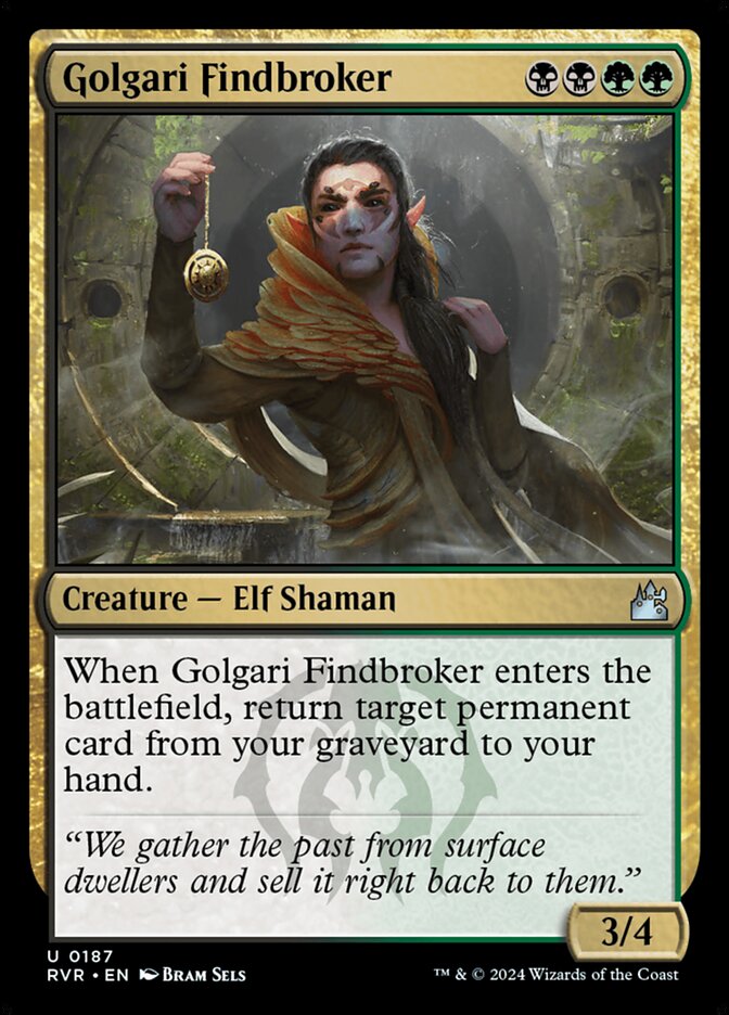 Achadista Golgari / Golgari Findbroker - Magic: The Gathering - MoxLand