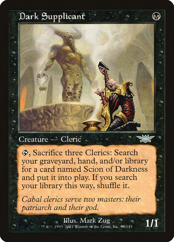 Devoto Sombrio / Dark Supplicant - Magic: The Gathering - MoxLand