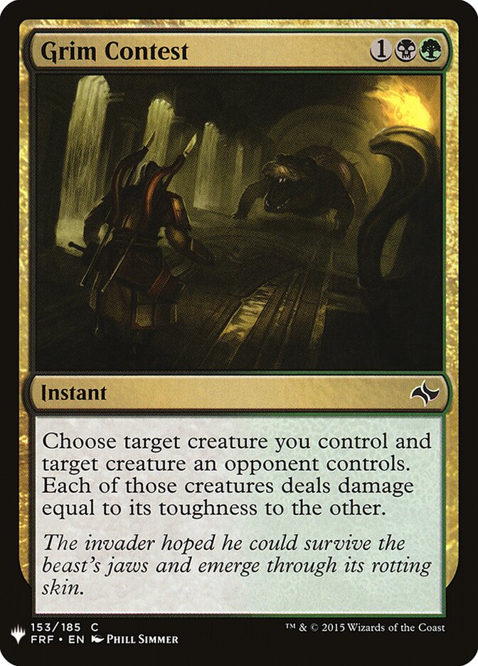 Provação Cruel / Grim Contest - Magic: The Gathering - MoxLand