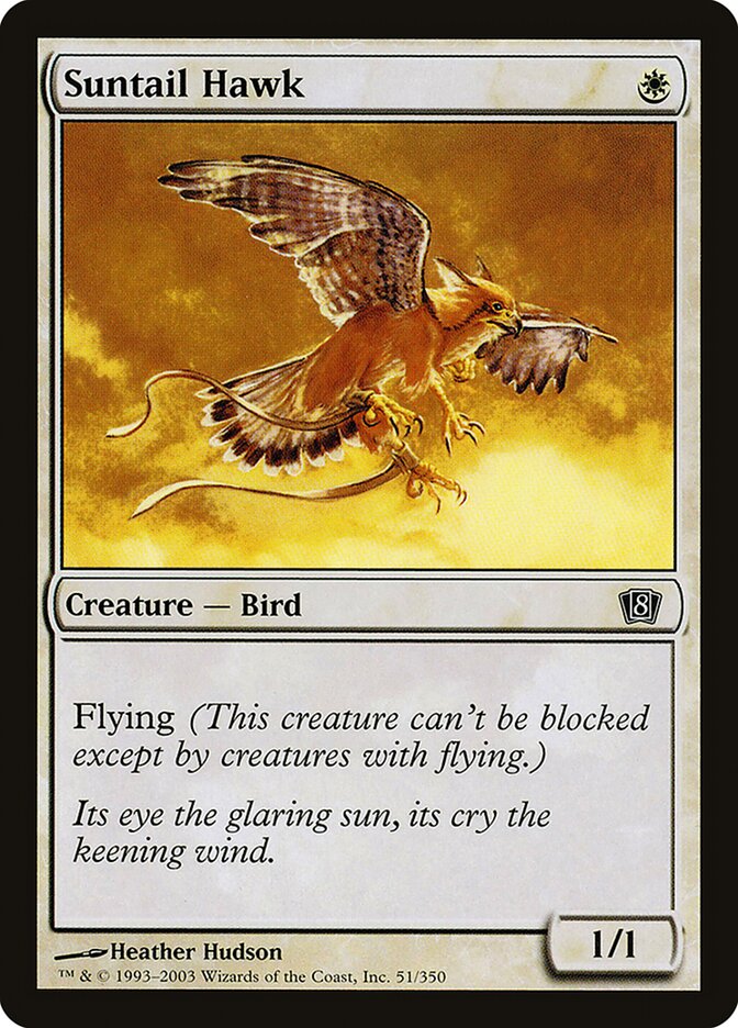 Falcão da Cauda Solar / Suntail Hawk - Magic: The Gathering - MoxLand