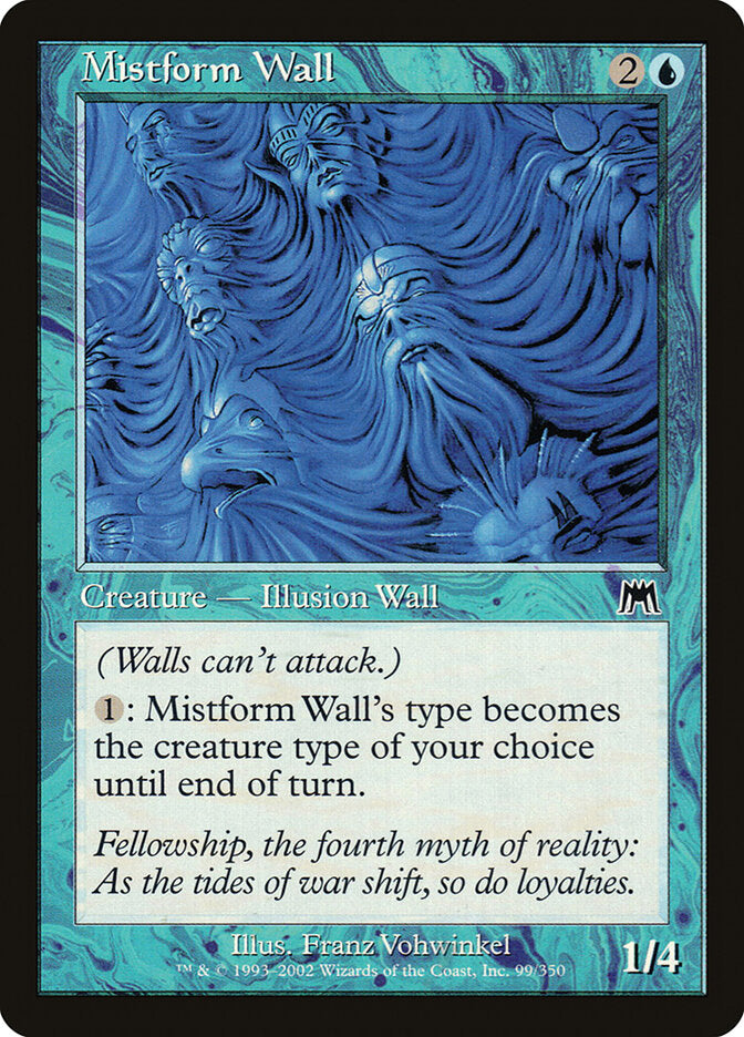 Barreira Nebuliforme / Mistform Wall - Magic: The Gathering - MoxLand