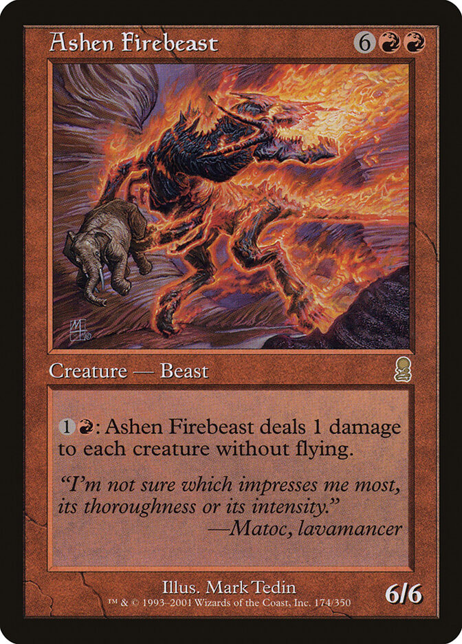 Besta Ígnea Cinérea / Ashen Firebeast - Magic: The Gathering - MoxLand