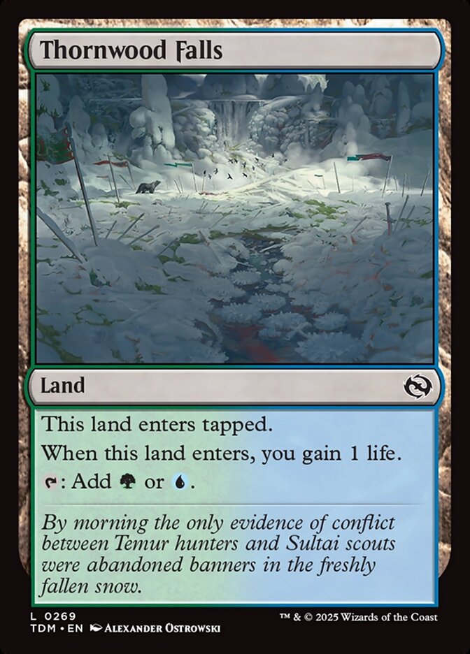 Cachoeira dos Espinhos / Thornwood Falls - Magic: The Gathering - MoxLand