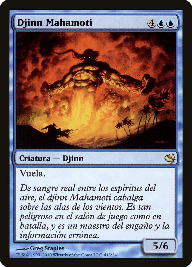 Gênio Mahamoti / Mahamoti Djinn - Magic: The Gathering - MoxLand