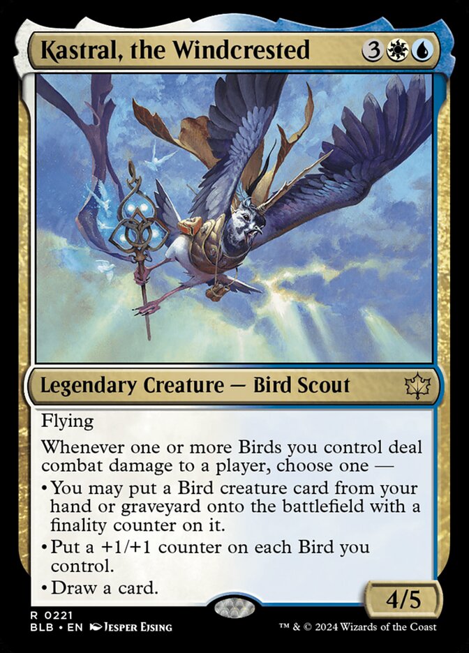 Kastral, Penacho do Vento / Kastral, the Windcrested - Magic: The Gathering - MoxLand
