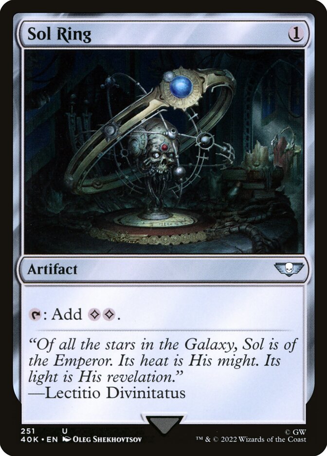 Anel Solar / Sol Ring - Magic: The Gathering - MoxLand