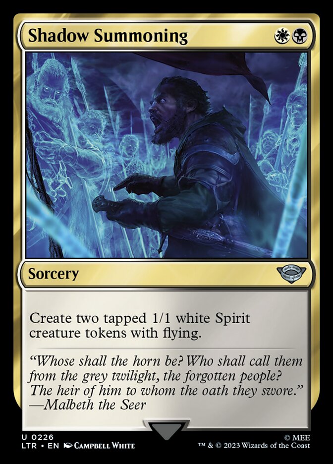 Convocação das Sombras / Shadow Summoning - Magic: The Gathering - MoxLand