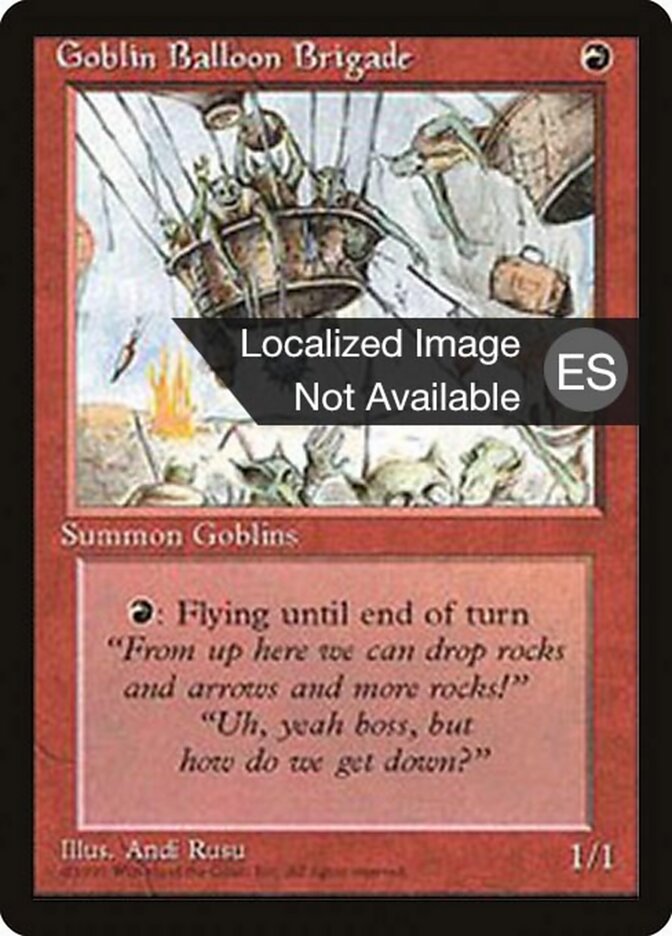 Brigada Baloeira Goblin / Goblin Balloon Brigade - Magic: The Gathering - MoxLand