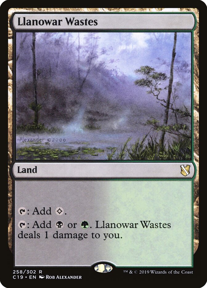 Regiões Agrestes de Llanowar / Llanowar Wastes - Magic: The Gathering - MoxLand
