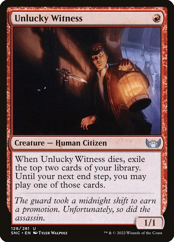 Testemunha Azarada / Unlucky Witness - Magic: The Gathering - MoxLand