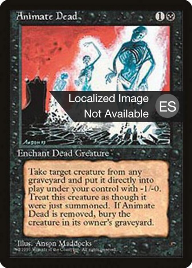 Reviver Cadáver / Animate Dead - Magic: The Gathering - MoxLand
