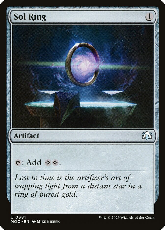 Anel Solar / Sol Ring - Magic: The Gathering - MoxLand