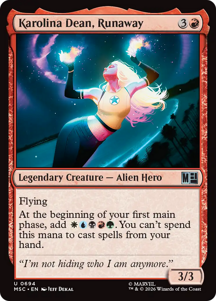 Karolina Dean, Runaway - Magic: The Gathering - MoxLand