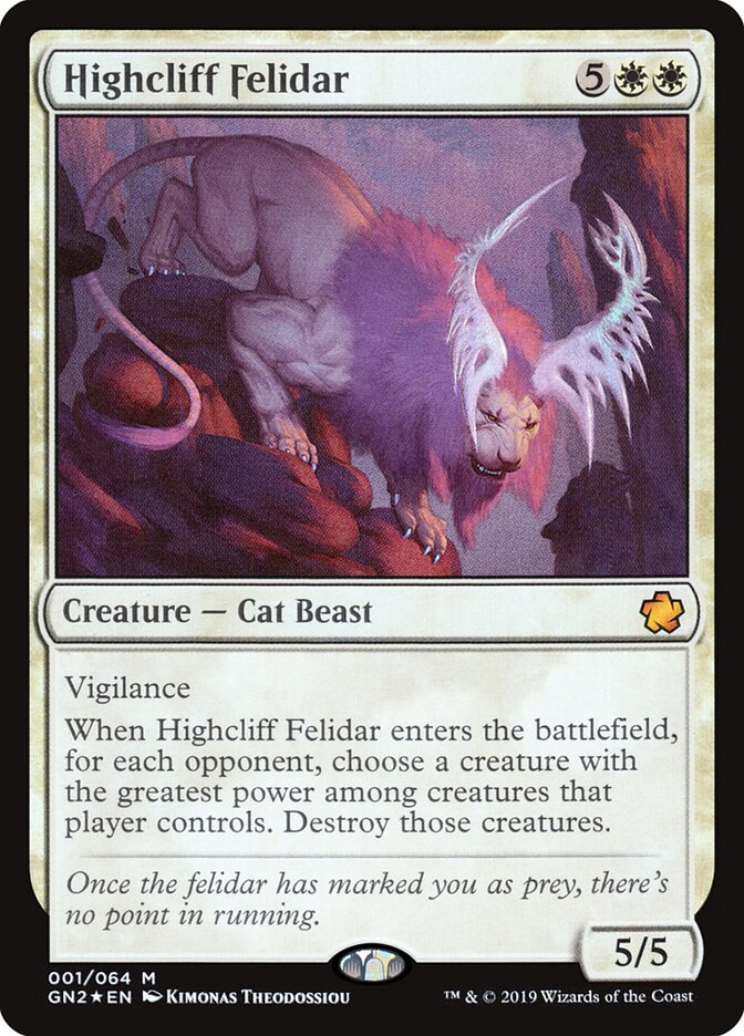 Highcliff Felidar / Highcliff Felidar - Magic: The Gathering - MoxLand