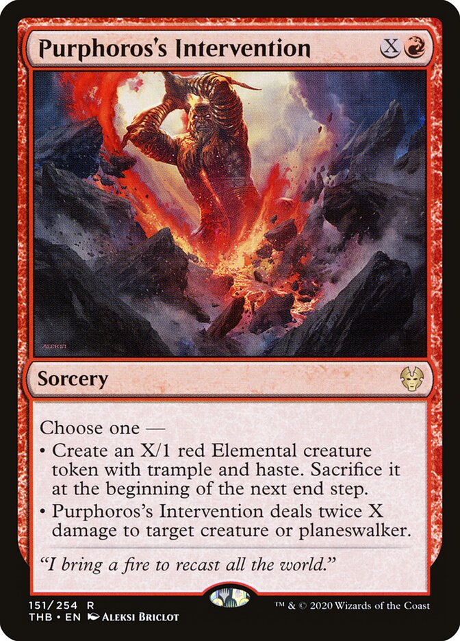 Intervenção de Púrforo / Purphoros's Intervention - Magic: The Gathering - MoxLand