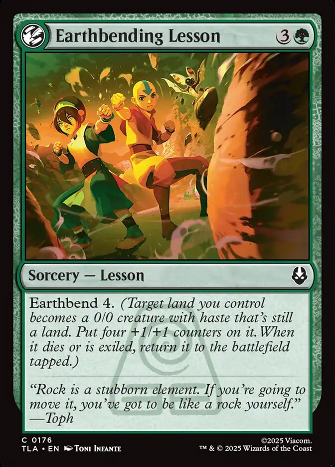 Lição de Dobra de Terra / Earthbending Lesson - Magic: The Gathering - MoxLand