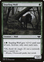 Lobo Rosnador / Snarling Wolf - Magic: The Gathering - MoxLand