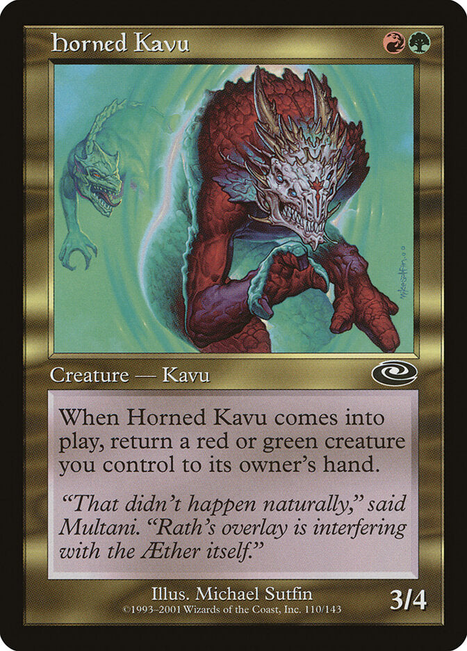 Kavu de Chifres / Horned Kavu - Magic: The Gathering - MoxLand