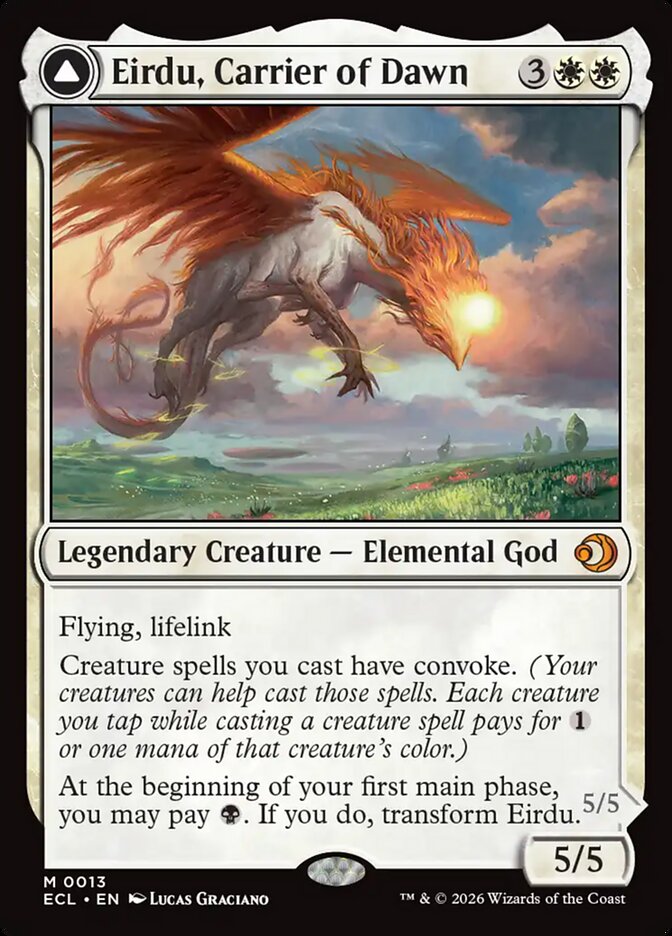 Eirdu, Portador da Aurora / Eirdu, Carrier of Dawn - Magic: The Gathering - MoxLand