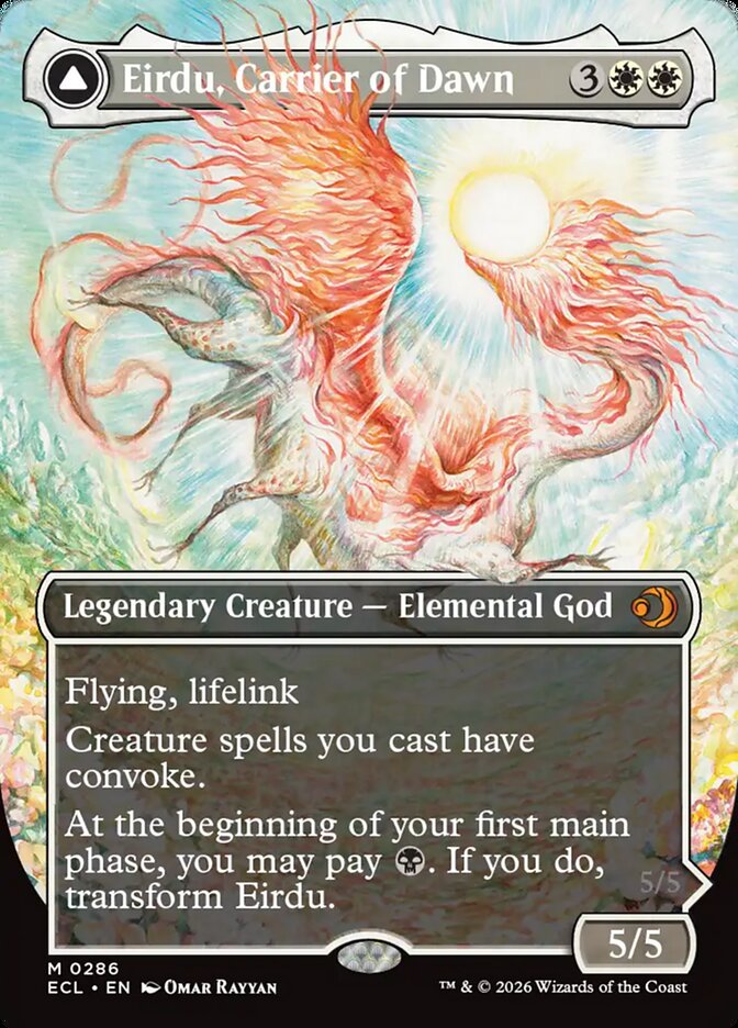 Eirdu, Portador da Aurora / Eirdu, Carrier of Dawn - Magic: The Gathering - MoxLand