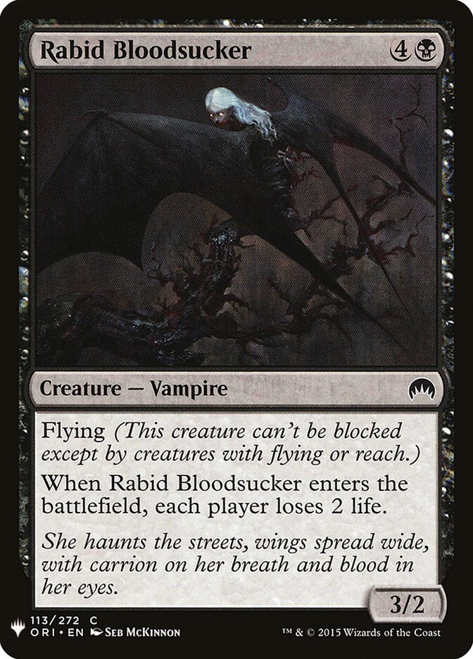Sugador de Sangue Raivoso / Rabid Bloodsucker - Magic: The Gathering - MoxLand