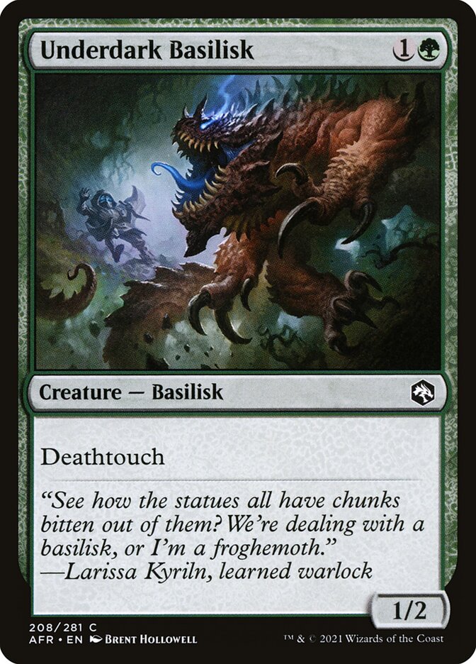 Basilisco do Subterrâneo / Underdark Basilisk - Magic: The Gathering - MoxLand