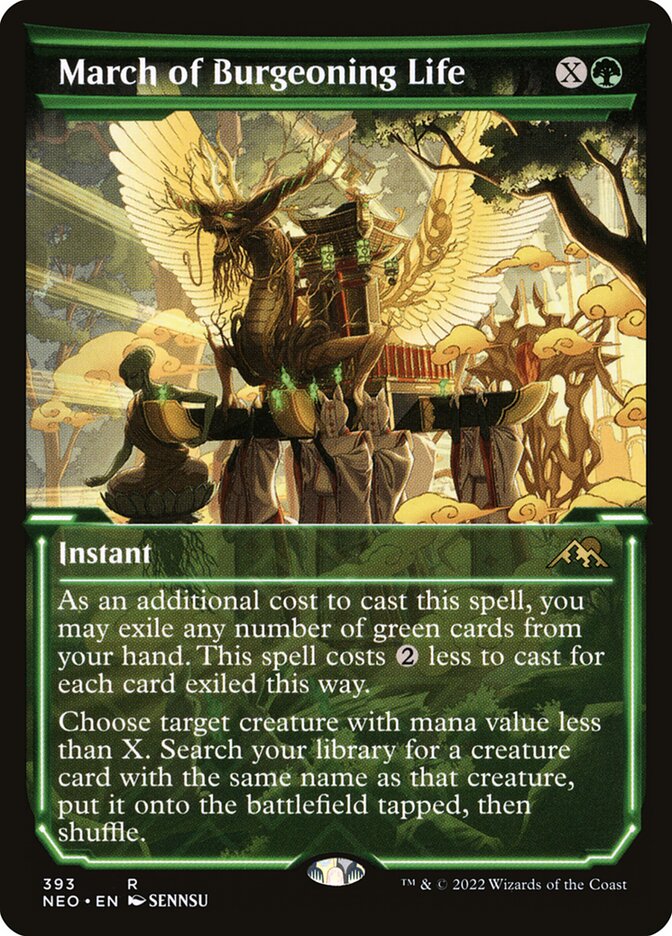 Marcha da Vida Florescente / March of Burgeoning Life - Magic: The Gathering - MoxLand