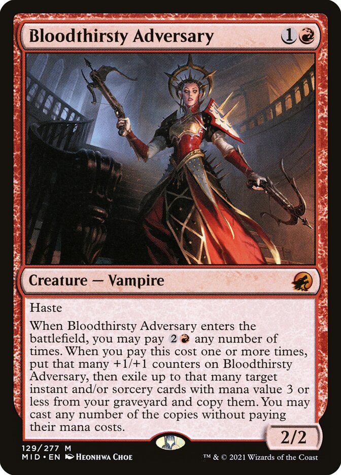 Adversária Sanguinária / Bloodthirsty Adversary - Magic: The Gathering - MoxLand