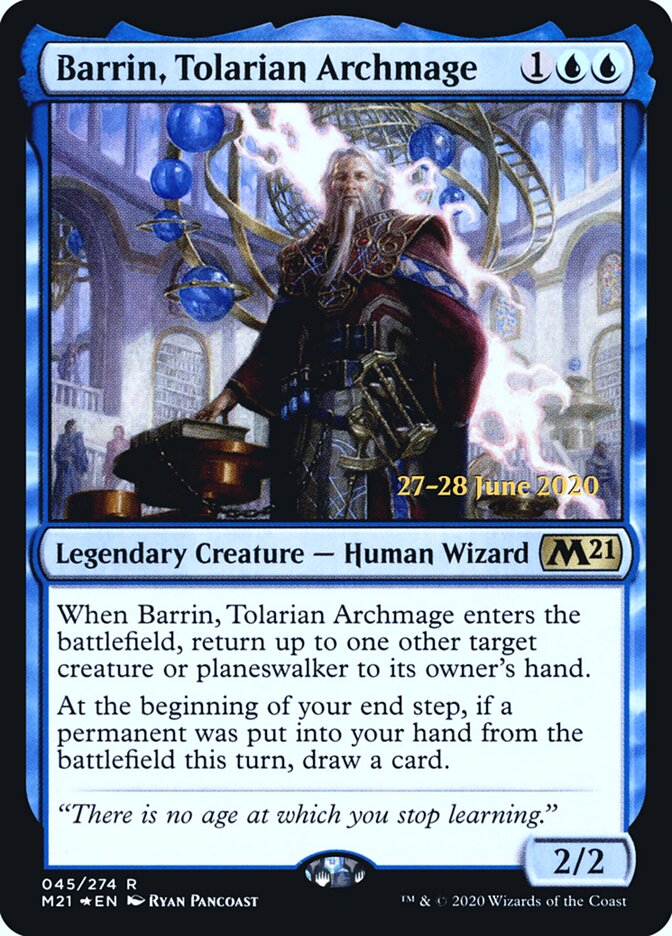 Barrin, Arquimago Tolariano / Barrin, Tolarian Archmage - Magic: The Gathering - MoxLand