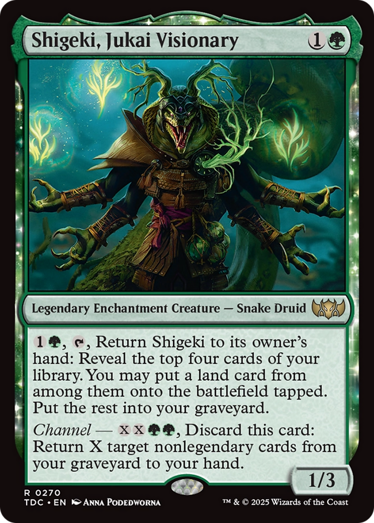 Shigeki, Visionário Jukai / Shigeki, Jukai Visionary - Magic: The Gathering - MoxLand